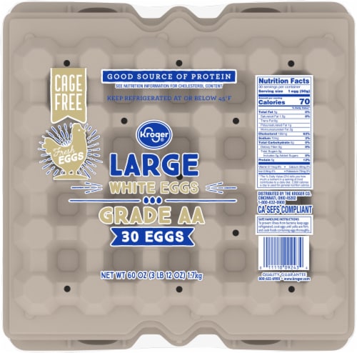Kroger® Cage Free Large White Eggs Perspective: top