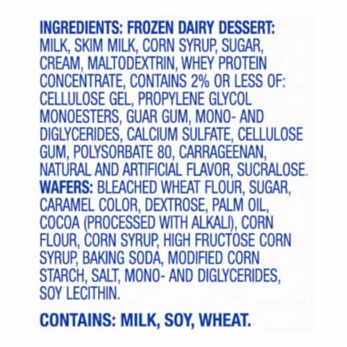 Kroger® Big Wheels Vanilla Frozen Dairy Dessert Sandwiches Perspective: top