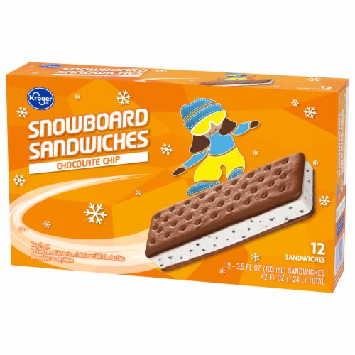 Kroger® Chocolate Chip Snowboard Sandwiches Perspective: top