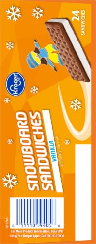 Kroger® Vanilla Snowboard Sandwiches Perspective: top