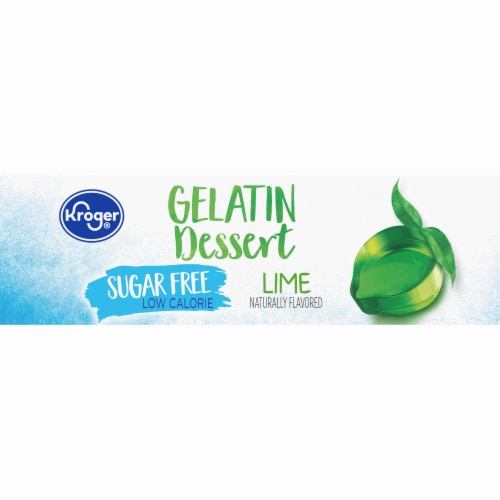 Kroger® Sugar Free Lime Gelatin Mix Perspective: top