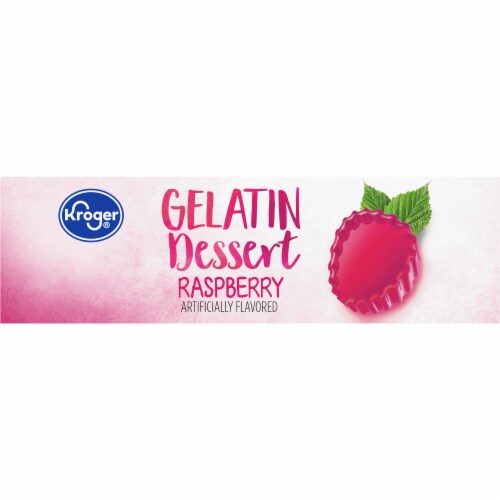 Kroger® Raspberry Gelatin Dessert Mix Perspective: top