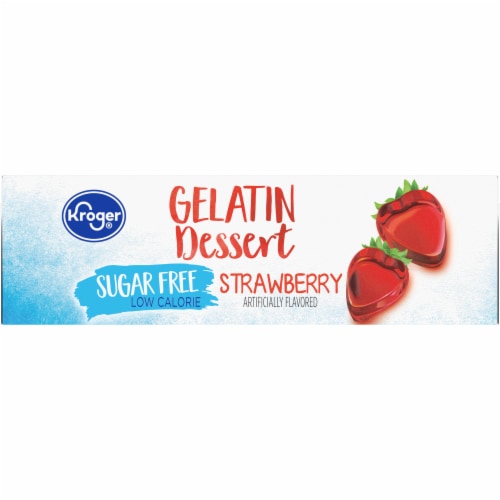Kroger® Sugar Free Strawberry Gelatin Dessert Mix Perspective: top