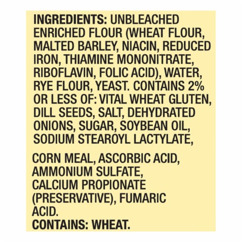 Western Hearth® Onion Dill Rye Bread Perspective: top