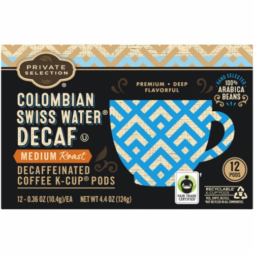 Private Selection® Decaf Colombian Swiss Water® Medium Roast K-Cup® Coffee Pods Perspective: top
