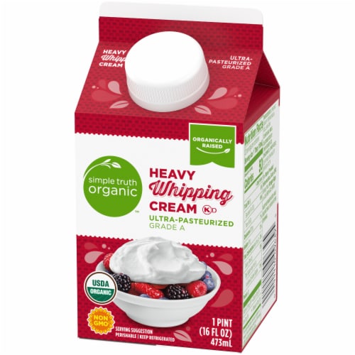 Simple Truth Organic™ Heavy Whipping Cream Perspective: top