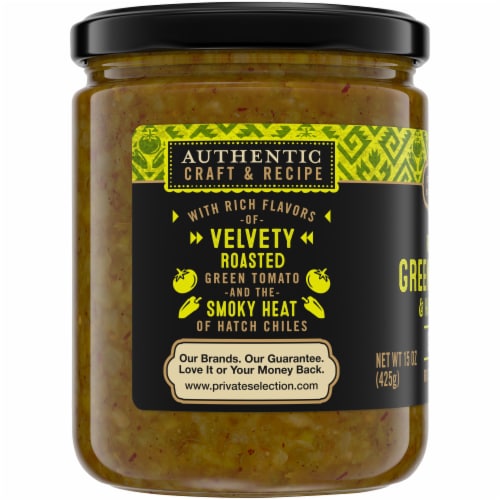 Private Selection® Roasted Green Tomato & Hatch Chile Salsa Perspective: top