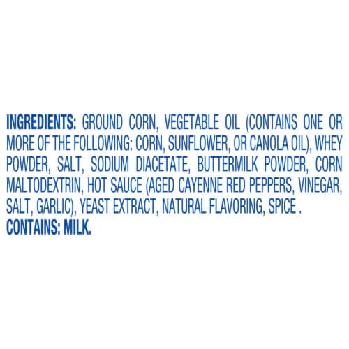 Kroger® Buffalo Dip Corn Chips Perspective: top
