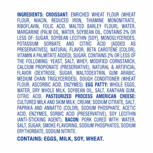 Kroger® Bacon Egg & Cheese Croissant Perspective: top
