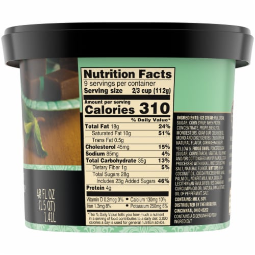 Private Selection® Denali® Mint Moose Tracks® Ice Cream Tub Perspective: top