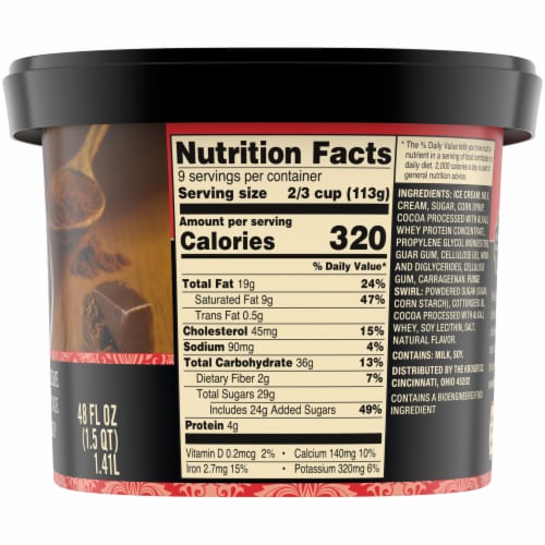 Private Selection® Denali® Extreme Maximum Fudge Moose Tracks® Ice Cream Tub Perspective: top