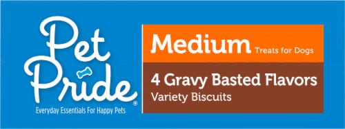 Pet Pride® Gravy Flavor Medium Dog Biscuits Perspective: top