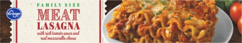 Kroger® Meat Lasagna Family Size Frozen Meal Perspective: top