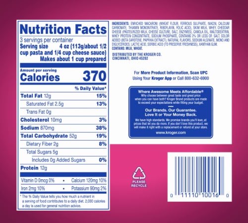 Kroger® Deluxe Shells and Cheddar Macaroni and Cheese BIG DEAL! Perspective: top