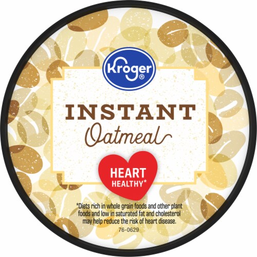 Kroger® Less Sugar Maple & Brown Sugar Instant Oatmeal Cup Perspective: top