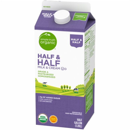 Simple Truth Organic® Half & Half 1/2 Gallon Perspective: top
