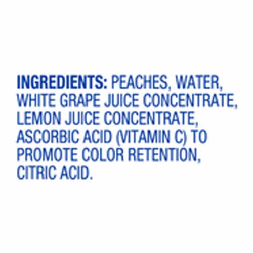 Kroger® Yellow Cling Diced Peach Cups in 100% Juice Perspective: top