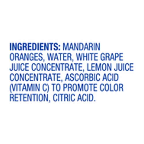 Kroger® Mandarin Orange Cups in 100% Juice Perspective: top