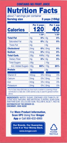 Kroger® Fruity Mighty Ice Pops Perspective: top