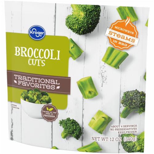 Kroger® Traditional Favorites Frozen Broccoli Cuts Perspective: top