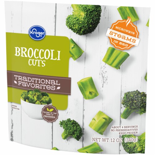 Kroger® Traditional Favorites Frozen Broccoli Cuts Perspective: top