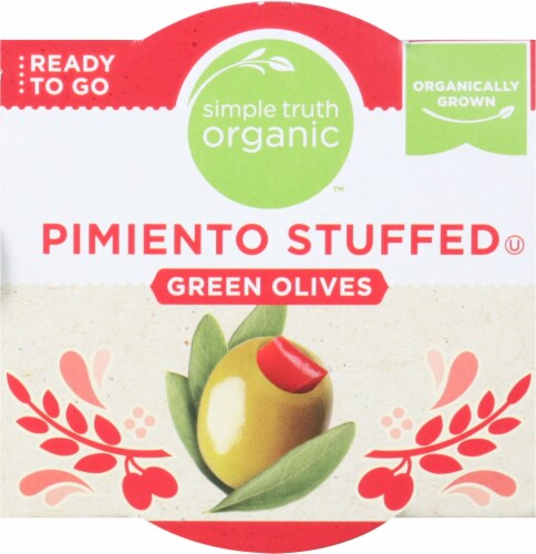 Simple Truth Organic™ Pimiento Stuffed Green Olives Perspective: top