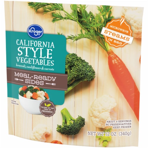 Kroger® Meal Ready Sides Frozen Vegetables California Style Perspective: top