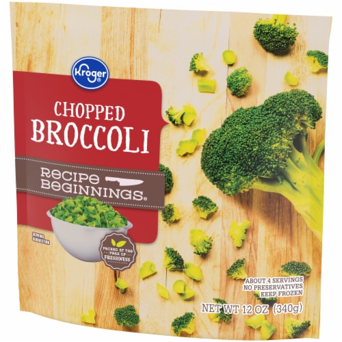 Kroger® Recipe Beginnings® Frozen Broccoli Chopped Perspective: top