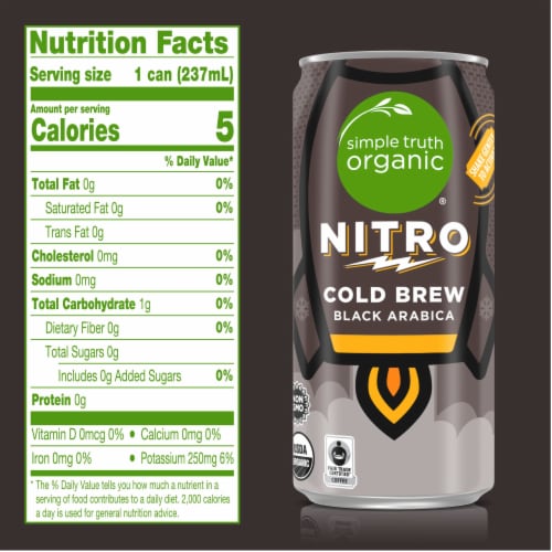 Simple Truth Organic® Nitro Black Arabica Cold Brew Coffee Perspective: top