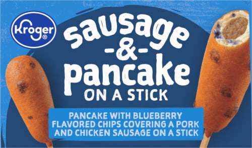 Kroger® Sausage & Blueberry Pancake on a Stick Perspective: top