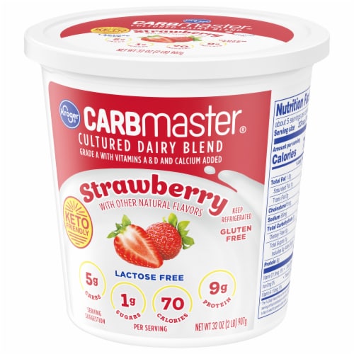 Kroger® Carbmaster® Strawberry Cultured Dairy Blend Perspective: top