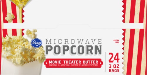 Kroger® Movie Theater Butter Microwave Popcorn Perspective: top