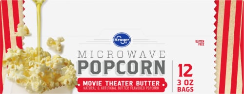 Kroger® Movie Theater Butter Microwave Popcorn Perspective: top