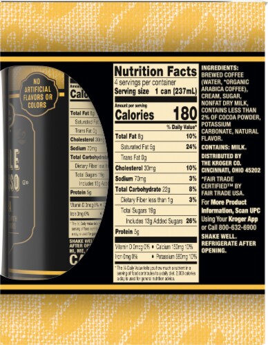 Private Selection® Double Espresso Mocha Coffee & Milk Beverage Perspective: top