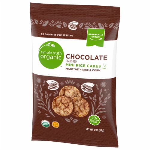 Simple Truth Organic Chocolate Mini Rice Cakes Perspective: top