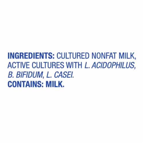 Kroger Plain Nonfat Greek Yogurt Tub Perspective: top