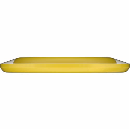 Kroger® 7 in Neon Yellow Plate Perspective: top