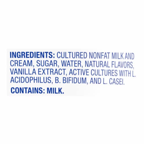 Kroger® Vanilla Whole Milk Greek Yogurt Tub Perspective: top