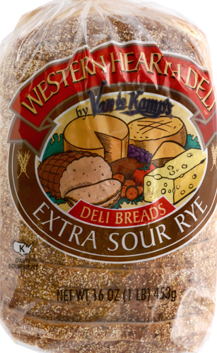Western Hearth Extra Sour Rye Deli Bread Perspective: top