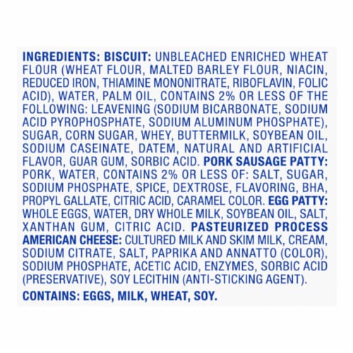 Kroger® Sausage Egg and Cheese Biscuit Perspective: top
