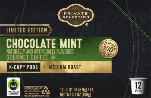 Private Selection® Chocolate Mint Medium Roast K-Cup® Coffee Pods Perspective: top