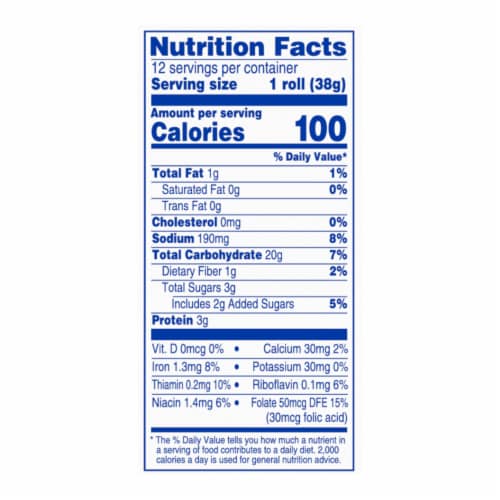 Kroger® White Dinner Rolls Perspective: top