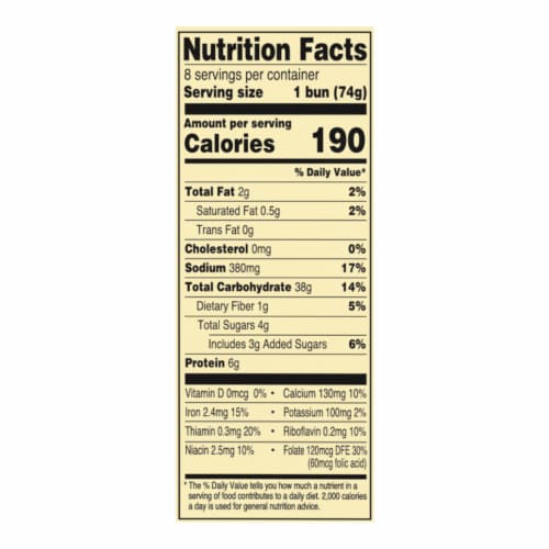 Western Hearth® Country Potato Sandwich Buns Perspective: top