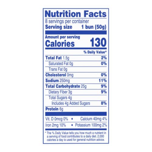 Kroger® 100% Whole Wheat Hamburger Buns Perspective: top