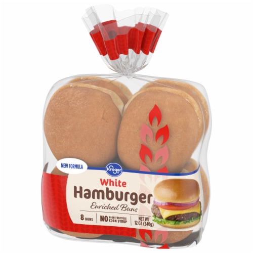Kroger® White Hamburger Bun Perspective: top