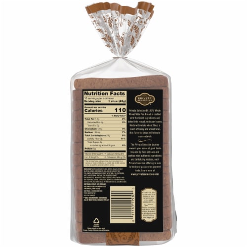 Private Selection® 100% Whole Wheat Bread Perspective: top