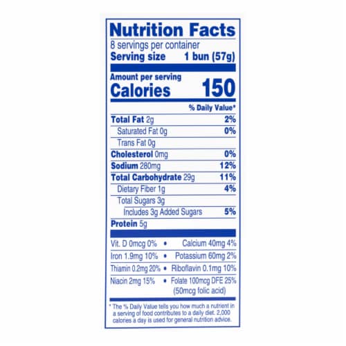 Kroger® Rich N Honey Hot Dog Buns Perspective: top