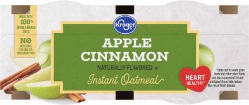 Kroger® Apple Cinnamon Naturally Flavored Instant Oatmeal Perspective: top