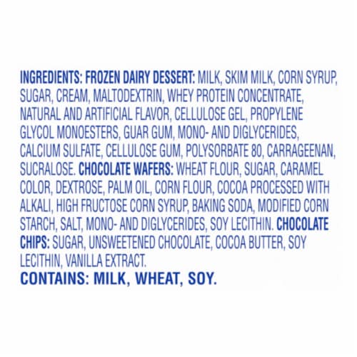 Kroger® Chocolate Chip Frozen Dairy Dessert Sandwiches Perspective: top