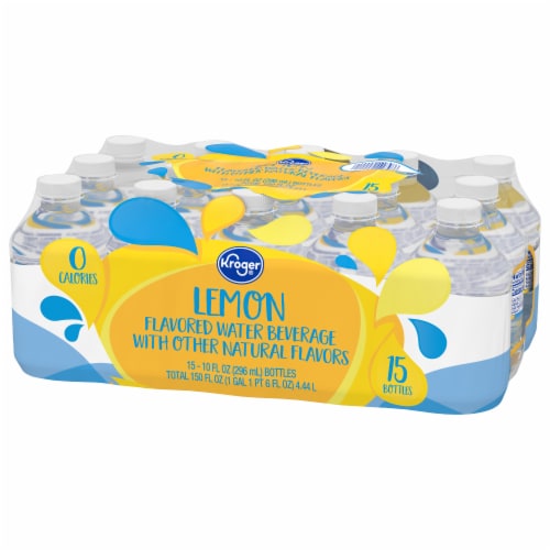 Kroger® Lemon Flavored Bottled Water Perspective: top